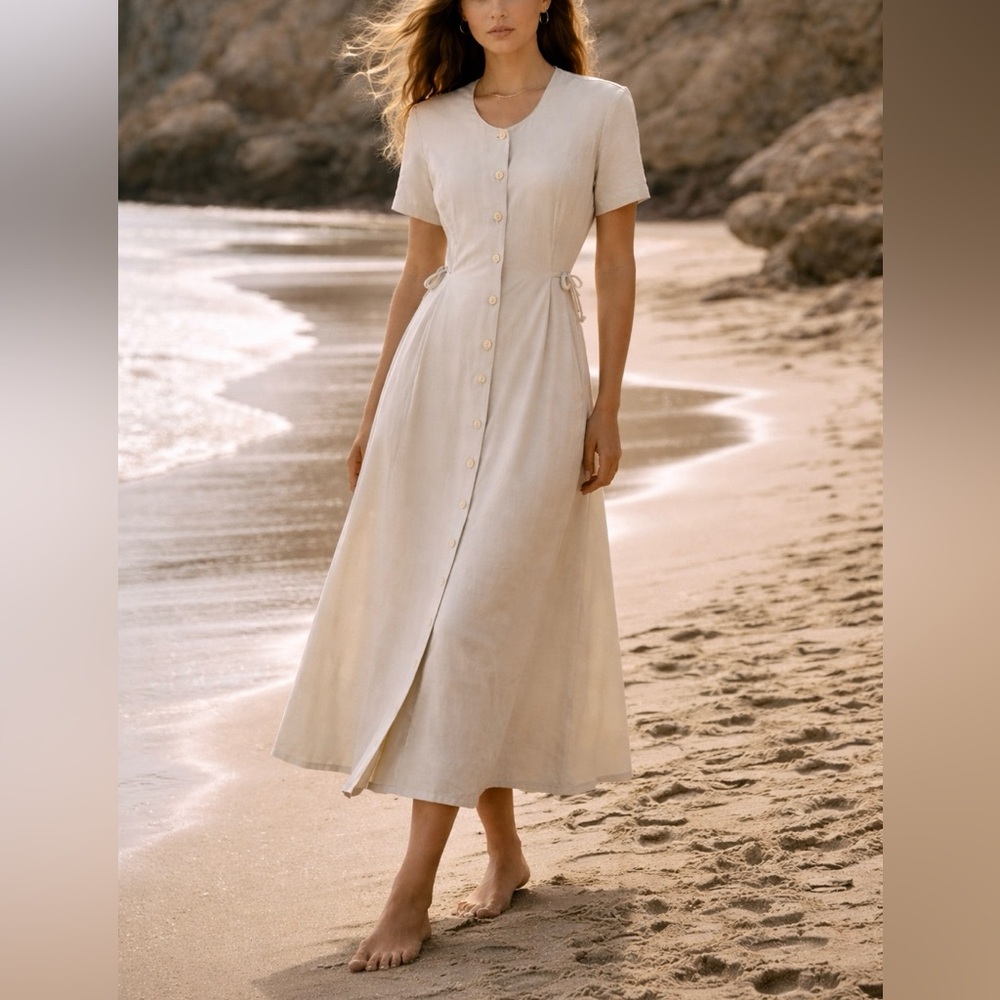 Vintage Jean Work & Company Dress – Size S 90s Ralph Lauren Style